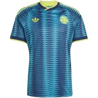 Adidas Maillot 'Colombia 26 Away' bleu marine / azur / jaune fluo