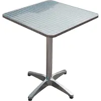 Garden Pleasure Table/table haute BISTRO, carrée, piétement aluminium
