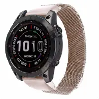 IMoshion Bracelet QuickFit Milanais - Connexion Garmin 20 mm - Taille L/XL - Starlight