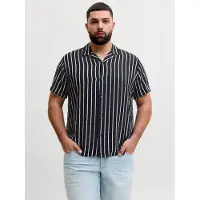 Jack & Jones Jeff Resort Plus Size Short Sleeve Shirt Noir 8XL / Regular Homme