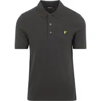 Lyle & Scott Plain Polo à manches courtes Gris L Homme Gris L