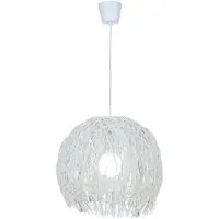 Näve 7014623 Suspension en osier "Struwel" ; Couleur : blanc