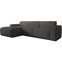 AX Living Canapé forme L Didim mini Gris largeur 310 cm, élégant G
