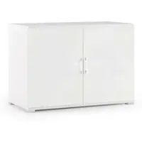 Dmora Serafinito - Armoire 2 Portes, 90x66h cm Blanc, une Étagère Italy