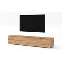 AX Living Armoire TV Designer Lowboard Chêne Wotan Loriano 2x100 cm