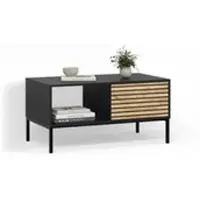 Livinity Table basse Aterno Chêne doré/anthracite avec un tiroir, Model 58761