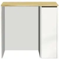 Dmora Axel - Armoire Multiusage Grande, 94x88h cm Noyer Brun, un Tiroir