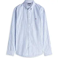 Tommy Hilfiger Chemise 'Flex' bleu marine / bleu clair / blanc