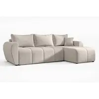 AX Living Canapé d'angle avec fonction sommeil Malatya L Mini canapé d'angle Beige D