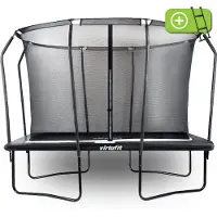 VirtuFit Trampoline haut de gamme avec filet de sécurité – rectangulaire – 213 x 305 cm
