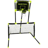 Northix But de football multifonction 6 en 1 : basketball, hockey, football, cible