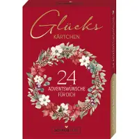 Korsch Verlag Cartes porte-bonheur Advent-24 Souhaits de l'Avent