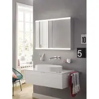 Emco prime 2 Armoire de toilette avec éclairage, 1000 mm, 2 portes, modèle encastré, 949713555