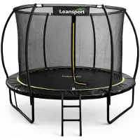 Wisam Trampoline de jardin avec filet de sécurité intégré - Leantoys