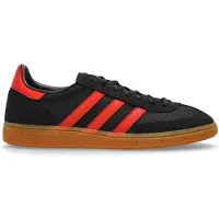 Adidas Handball Spezial, couleur noire, détails Better Scarlet et semelle en caoutchouc, taille EU 41 1/3