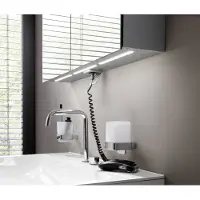 Emco flat 2 Armoire de toilette avec éclairage LED avec panneau lumineux, 3 portes, 1300x711x145mm, 979706409