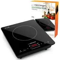 Esperanza Plaque de cuisson EKH009, noire, à poser, 28 cm, à induction, 1 zone
