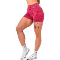 Nebbia Washed High Waisted Heritage 780 Short Leggings Rouge M Femme