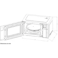 Continental Edison Micro-ondes Continental Edison CEMO23B 1280W 23L Noir