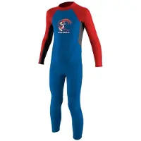 O'Neill Reactor 2 Mm Junior Long Sleeve Back Zip Neoprene Suit Bleu 12 Months Enfants