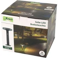 Expo Börse Kynast Solar LED lampe de sol avec détecteur de mouvement noir hauteur 37cm