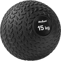 Rebel Petit ballon lesté pour exercices de rééducation, Slam Ball 23 cm, 15 kg, ACTIVE