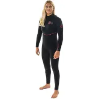 Rip Curl Fbomb Fusion 3/2 Mm Woman Long Sleeve Free Zip Neoprene Suit Noir 8 Femme