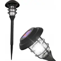 Vergionic 2375 Lampe solaire de jardin, 33 cm, 600 mAh, lot de 6