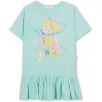 Billieblush U21834 Short Sleeve Dress Vert 8 Years Fille