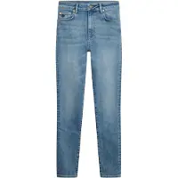 Superdry pour femme. W7011257A Jeans High Rise Skinny bleu (28/32), Casuel, Coton, Denim