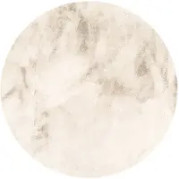 NATURL. Tapis rond à poils longs | Comfy Supreme Crème | Ø 160cm | Crème | Rond | Tapis