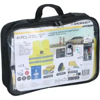 Dunlop Ensemble Pour Voiture Incl. Gilet De Sécurité, Câble De Traction, Sangle De Serrage Et Disque De Stationnement, Ainsi Qu'un Ensemble De Fusibles Pour Voiture