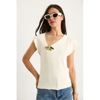 Bianco Lucci Tops en tricot écru