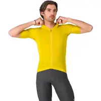 Castelli Espresso 2 Short Sleeve Jersey Jaune S Homme