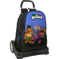 Safta Brainrot 22.5l Wheeled Backpack Noir Enfants