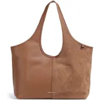 Michael Kors pour femme. 30T6G51T3S Sac cabas Henly grand en cuir et daim marron (OSFA), Casuel