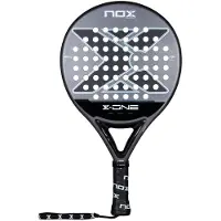 NOX X-one : Raquette de paddle-tennis, argentée, poids de 360 à 375 grammes. X-one : Raquette de paddle-tennis, argentée, poids de 360 à 375 grammes (pour homme)