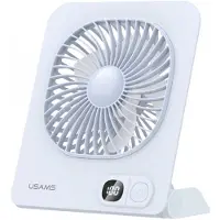 Usams Wentylator USB Wiatraczek magnetyczny na biurko niebieski, Ventilateur, Bleu