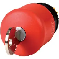 Eaton PowerWare Eaton Electric GmbH Bouton-poussoir à clé d'arrêt d'urgence M22-PVS-MS2 (111771)