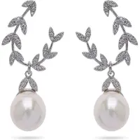 Avant Garde Boucles d'oreilles 'Paulina' argent