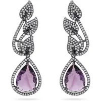 Avant Garde Boucles d'oreilles 'Brigitata' violet