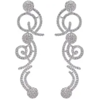 Avant Garde Boucles d'oreilles 'Giselaina' argent