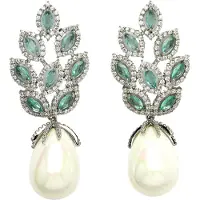 Avant Garde Boucles d'oreilles 'Anikala' vert