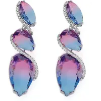 Avant Garde Boucles d'oreilles 'Sofiasa' bleu violet