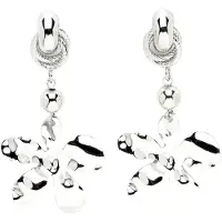 Avant Garde Boucles d'oreilles 'Nicoletara' argent