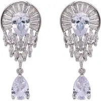Avant Garde Boucles d'oreilles 'Fridaia' argent