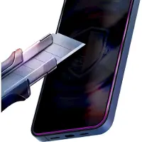 3mk Protection Apple iPhone 15 Pro - Hardglass Max Privacy (1 pcs, Apple iPhone 15 Pro), Téléphone portable : film de protection, Noir