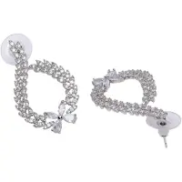 Avant Garde Boucles d'oreilles 'Brigitaa' argent