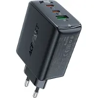 Acefast Gan Chargeur Rapide (2Xusb-C / Usb-A) Pps / Pd / Qc4+ 65W Noir (A41)