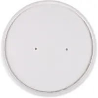 Nature Star 25 Deckel für Einweg-Suppenbecher Ø 9,7 cm, Contenant à usage unique, Blanc